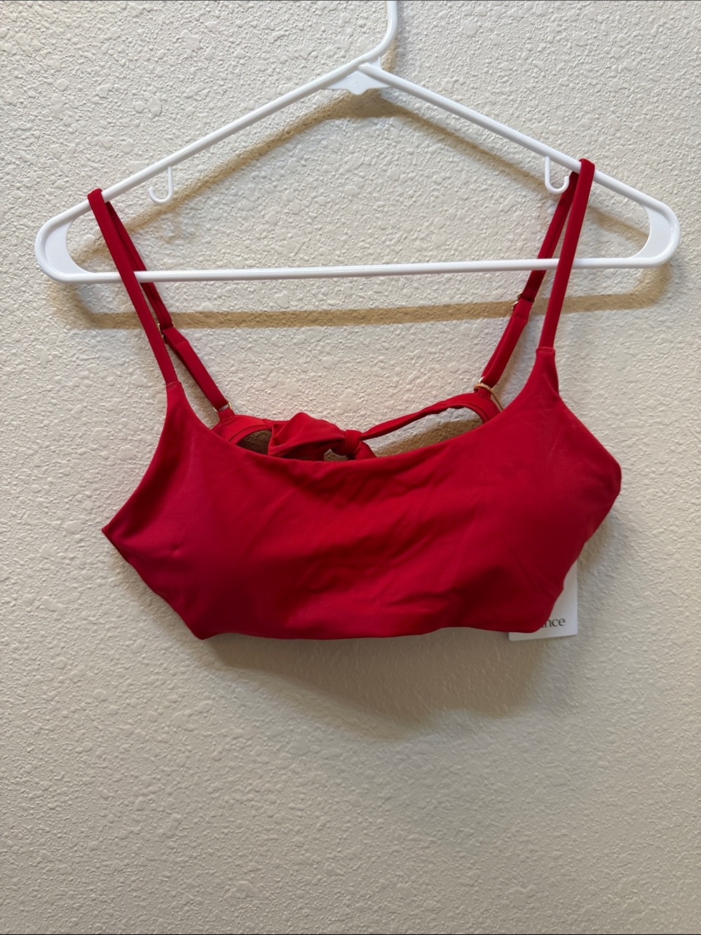 Quince Red Swim Bralette with Adjustable Straps